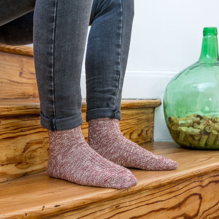 Chaussettes FLAMMÉES Rouge