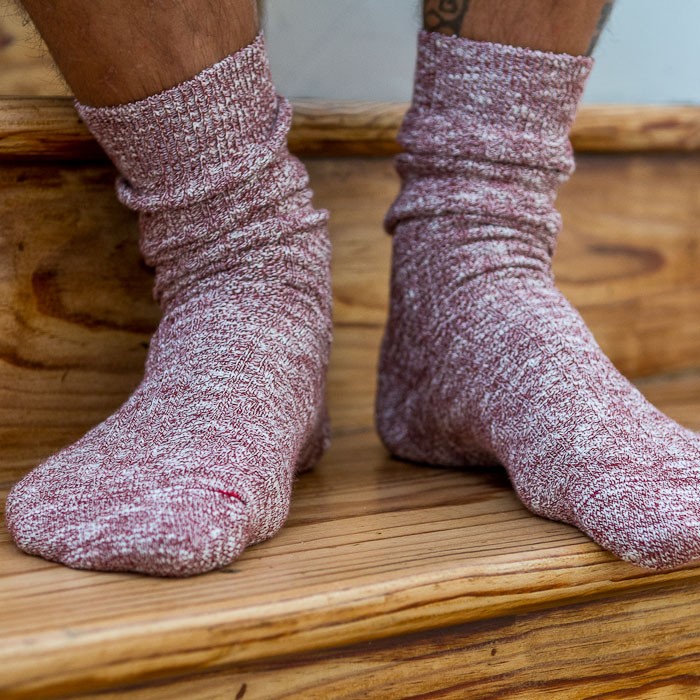 Chaussettes HOMME FLAMMÉES Rouge