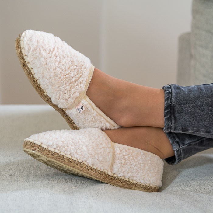 Espadrilles fourrées Féroé Écrues