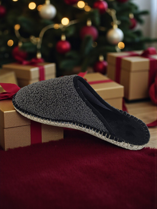 ESPADRILLES ARSENE - Collection Homme - Espadrilles Mules moumoutte grise ESPADRILLES ARSENE - Collection Homme - Espadrilles Mules moumoutte grise