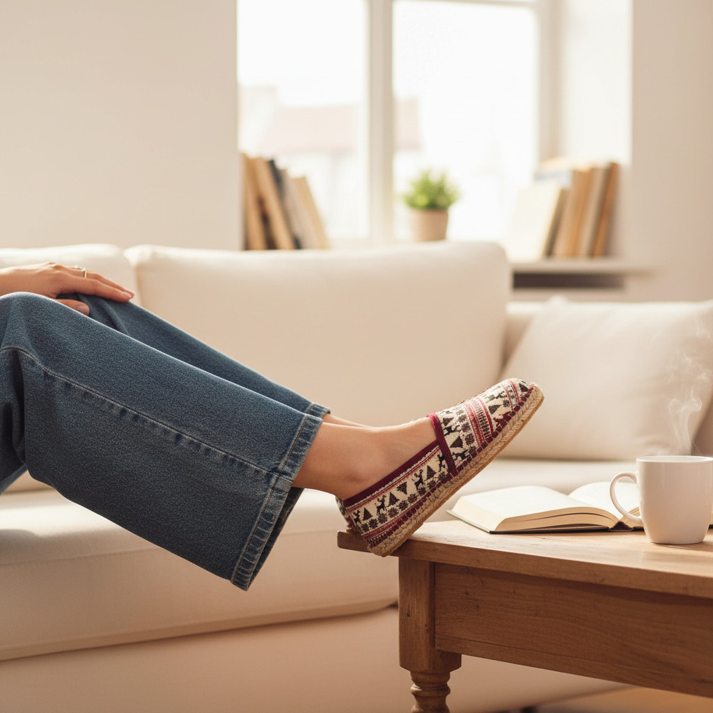 ESPADRILLES ARSENE - Collection Femme - Espadrilles Fourrées Noël ESPADRILLES ARSENE - Collection Femme - Espadrilles Fourrées Noël